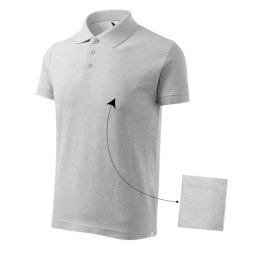 Koszulka polo Malfini Cotton M MLI-21203 jasnoszary melanż 2XL