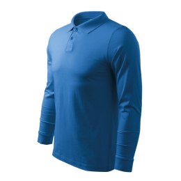 Koszulka polo Malfini Single J. LS M MLI-21114 lazurowy S