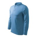 Koszulka polo Malfini Single J. LS M MLI-21114 lazurowy S