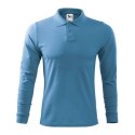 Koszulka polo Malfini Single J. LS M MLI-21114 lazurowy S