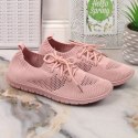 Buty sportowe ażurowe News W EVE211D pudrowy róż 38