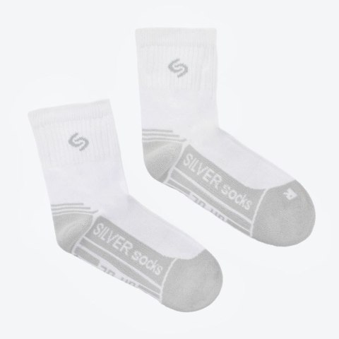 Skarpety Inmove Athletic D.Silver M INMOVEATHLETICD.SILVER White/Grey 44 / 46
