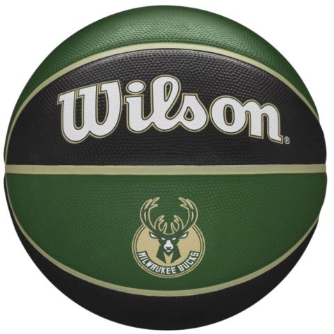 Piłka Wilson NBA Team Milwaukee Bucks Ball WTB1300XBMIL 7 Piłka Wilson NBA Team Milwaukee Bucks Ball WTB1300XBMIL 7