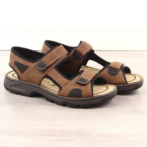 Sandały na rzepy Rieker M 26156-25 RKR447B 41 Sandały na rzepy Rieker M 26156-25 RKR447B 41