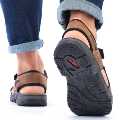 Sandały na rzepy Rieker M 26156-25 RKR447B 43 Sandały na rzepy Rieker M 26156-25 RKR447B 43