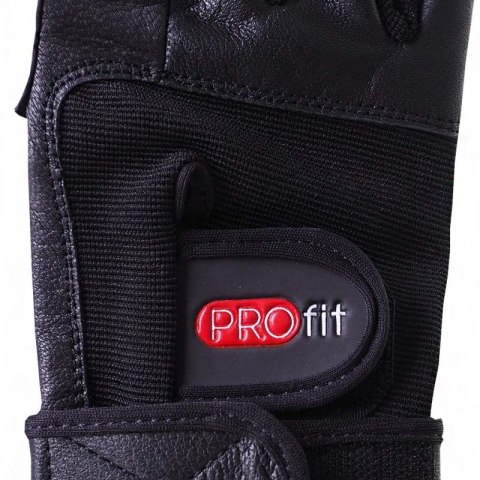 Rękawice kulturystyczne Profit Pro czarne 1615 2XL Rękawice kulturystyczne Profit Pro czarne 1615 2XL