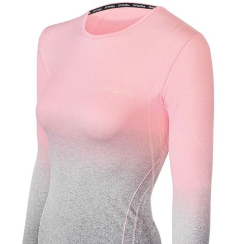 Bielizna termoaktywna Spokey Flora Set Lady Termo SM VT W 6114300000 szaro-różowa S/M Bielizna termoaktywna Spokey Flora Set Lady Termo SM VT W 6114300000 szaro-różowa S/M