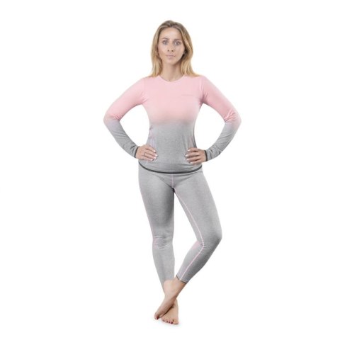 Bielizna termoaktywna Spokey Flora Set Lady Termo SM VT W 6114300000 szaro-różowa S/M Bielizna termoaktywna Spokey Flora Set Lady Termo SM VT W 6114300000 szaro-różowa S/M