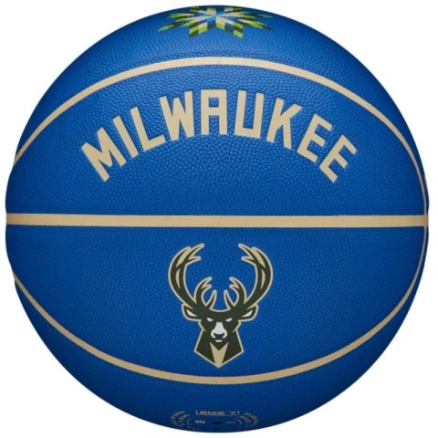 Piłka do koszykówki Wilson NBA Team City Collector Milwaukee Bucks Ball WZ4016417ID 7 Piłka do koszykówki Wilson NBA Team City Collector Milwaukee Bucks Ball WZ4016417ID 7