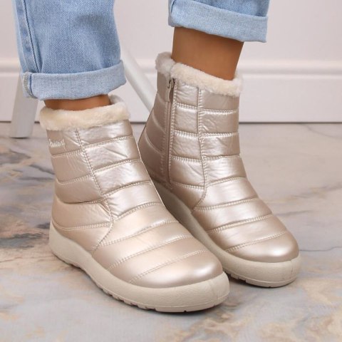 Wodoodporne śniegowce lakierowane News W EVE181E beżowe 41 Wodoodporne śniegowce lakierowane News W EVE181E beżowe 41