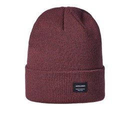 Czapka Jack & Jones Jacdna Beanie Noos M 12092815 bordowa uniwersalny