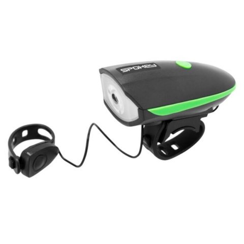 Lampka rowerowa z klaksonem Spokey Raini SPK-942714 N/A Lampka rowerowa z klaksonem Spokey Raini SPK-942714 N/A