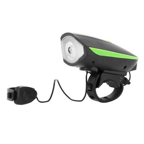 Lampka rowerowa z klaksonem Spokey Raini SPK-942714 N/A Lampka rowerowa z klaksonem Spokey Raini SPK-942714 N/A