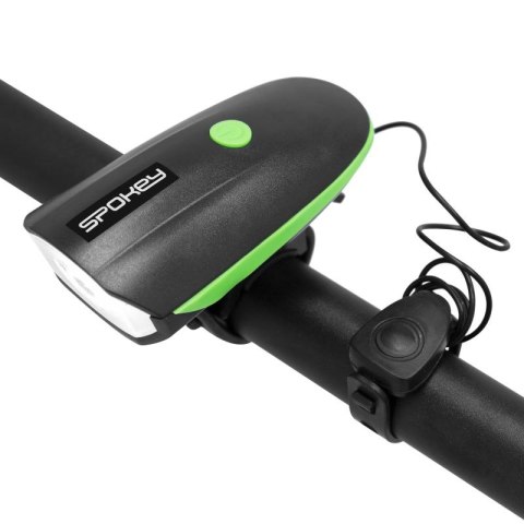 Lampka rowerowa z klaksonem Spokey Raini SPK-942714 N/A Lampka rowerowa z klaksonem Spokey Raini SPK-942714 N/A