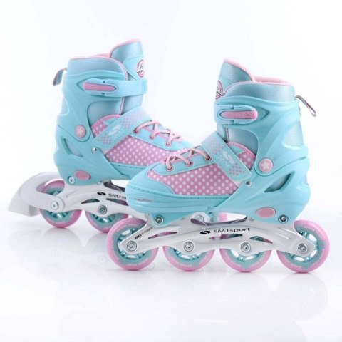 Rolki regulowane SMJ sport 2w1 Jr Lili 38-41 Rolki regulowane SMJ sport 2w1 Jr Lili 38-41