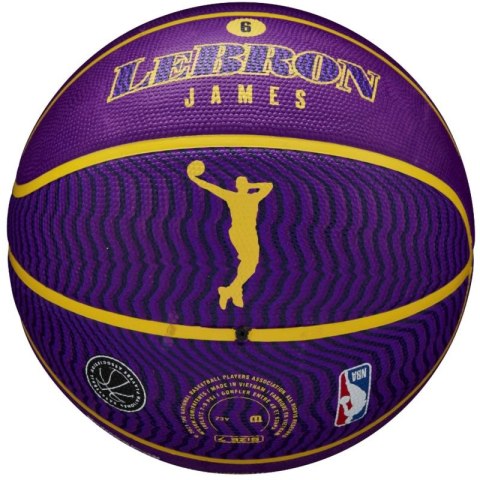 Piłka Wilson NBA Player Icon LeBron James Outdoor Ball WZ4027601XB 7 Piłka Wilson NBA Player Icon LeBron James Outdoor Ball WZ4027601XB 7