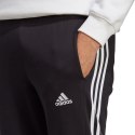 Spodnie adidas Essentials Single Jersey Tapered Open Hem 3-Stripes M IC0044 S