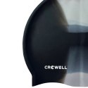 Czepek pływacki silikonowy Crowell Multi Flame czarno-szary kol.16 N/A