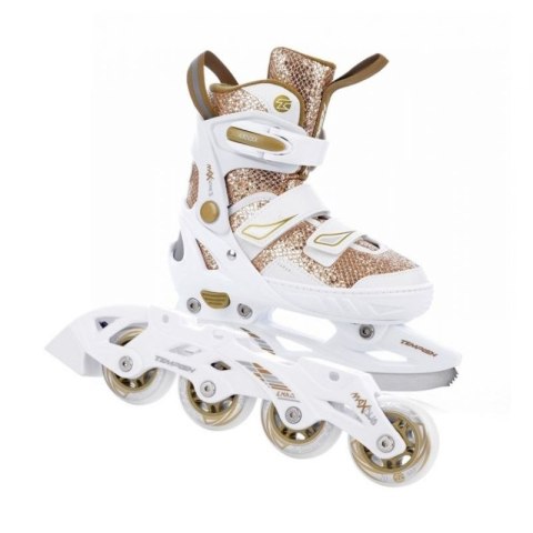 Łyżwy, rolki regulowane Tempish Enbo Duo Girl Gold Jr 13000008259 29-32 Łyżwy, rolki regulowane Tempish Enbo Duo Girl Gold Jr 13000008259 29-32