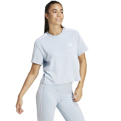 Koszulka adidas Essentials 3-Stripes Single Jersey Crop Top W IS1568 M Koszulka adidas Essentials 3-Stripes Single Jersey Crop Top W IS1568 M