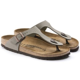 Japonki damskie Birkenstock Gizeh Stone Birko-Flor narrow na wąską stopę szare (0043393) 36.0