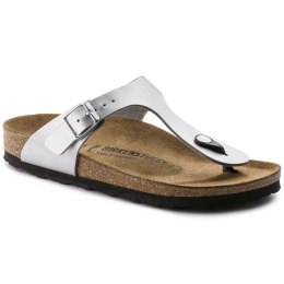 Japonki damskie srebrne Birkenstock Gizeh Birko-Flor narrow wąskie (0043853) 36.0