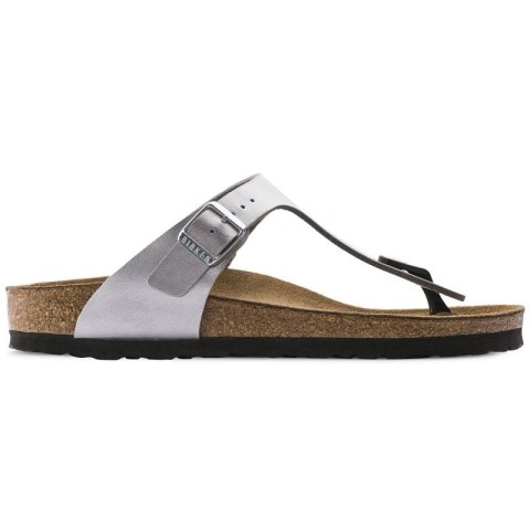 Japonki damskie srebrne Birkenstock Gizeh Birko-Flor narrow wąskie (0043853) 37.0 Japonki damskie srebrne Birkenstock Gizeh Birko-Flor narrow wąskie (0043853) 37.0