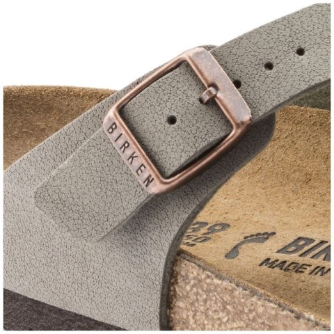 Japonki damskie szare-beżowe Birkenstock Gizeh Birko-Flor Nubuck Stone regular szerokie (43391) 41.0 Japonki damskie szare-beżowe Birkenstock Gizeh Birko-Flor Nubuck Stone regular szerokie (43391) 41.0