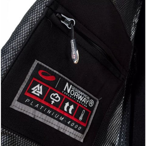 Kurtka Geographical Norway Techno Softshell M WU1060H/GN-BLACK L Kurtka Geographical Norway Techno Softshell M WU1060H/GN-BLACK L