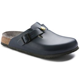 Chodaki damskie Birkenstock Boston ESD Blue skóra naturalna klapki narrow wąskie (0061388) 42.0