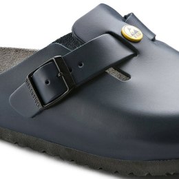 Chodaki damskie Birkenstock Boston ESD Blue skóra naturalna klapki narrow wąskie (0061388) 42.0