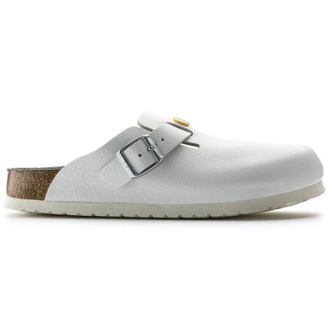 Chodaki damskie Birkenstock Boston ESD White skóra naturalna klapki medyczne narrow wąskie (0061378) 36.0 Chodaki damskie Birkenstock Boston ESD White skóra naturalna klapki medyczne narrow wąskie (0061378) 36.0