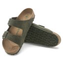 Klapki Birkenstock Arizona Vegan Microfaser Regular damskie-męskie Desert Dust Thyme na szeroką stopę wegańskie (1024550) 50.0