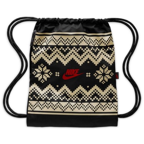 Worek, plecak Nike Drawstrng-Fair Isle FZ7287-010 czarny