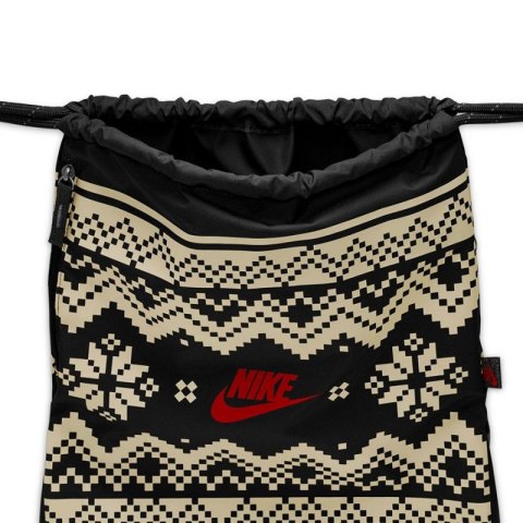 Worek, plecak Nike Drawstrng-Fair Isle FZ7287-010 czarny Worek, plecak Nike Drawstrng-Fair Isle FZ7287-010 czarny