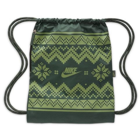 Worek, plecak Nike Drawstrng-Fair Isle FZ7287-338 zielony Worek, plecak Nike Drawstrng-Fair Isle FZ7287-338 zielony