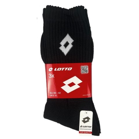 Skarpety Frotte LOTTO czarne 3 pary 069739 38-42 Skarpety Frotte LOTTO czarne 3 pary 069739 38-42
