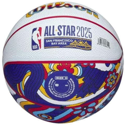 Piłka do koszykówki Wilson 2025 NBA All Star Mini Ball WZ3020201XB 3 Piłka do koszykówki Wilson 2025 NBA All Star Mini Ball WZ3020201XB 3