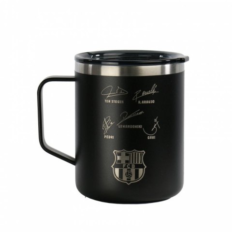 Kubek termiczny FC Barcelona z autografami 400 ml 972195 czarny Kubek termiczny FC Barcelona z autografami 400 ml 972195 czarny