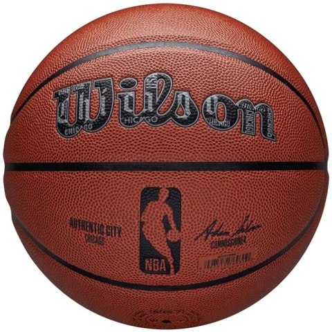 Piłka do koszykówki Wilson NBA Authentic City Chicago Ball WZ2016002XB 7 Piłka do koszykówki Wilson NBA Authentic City Chicago Ball WZ2016002XB 7