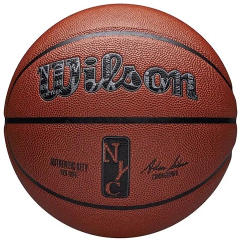 Piłka do koszykówki Wilson NBA Authentic City New York Ball WZ2016001XB 7 Piłka do koszykówki Wilson NBA Authentic City New York Ball WZ2016001XB 7