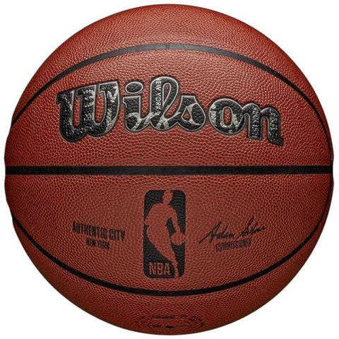 Piłka do koszykówki Wilson NBA Authentic City New York Ball WZ2016001XB 7 Piłka do koszykówki Wilson NBA Authentic City New York Ball WZ2016001XB 7