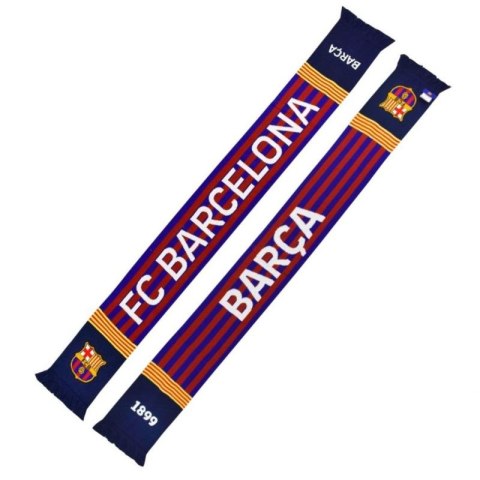Szalik FC Barcelona Double Knitted Scarf N24 5004BUD17 wielokolorowy Szalik FC Barcelona Double Knitted Scarf N24 5004BUD17 wielokolorowy