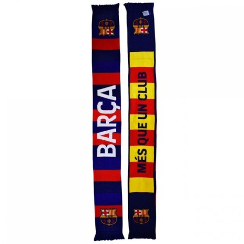 Szalik FC Barcelona Double Knitted Scarf N27 5004BUD27 wielokolorowy Szalik FC Barcelona Double Knitted Scarf N27 5004BUD27 wielokolorowy