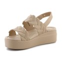 Sandały Crocs Brooklyn Woven Low Wedge W 209977-212 EU 39/40