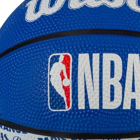 Piłka do koszykówki Wilson NBA City Paris Mini Ball WZ4033001XB 3 Piłka do koszykówki Wilson NBA City Paris Mini Ball WZ4033001XB 3