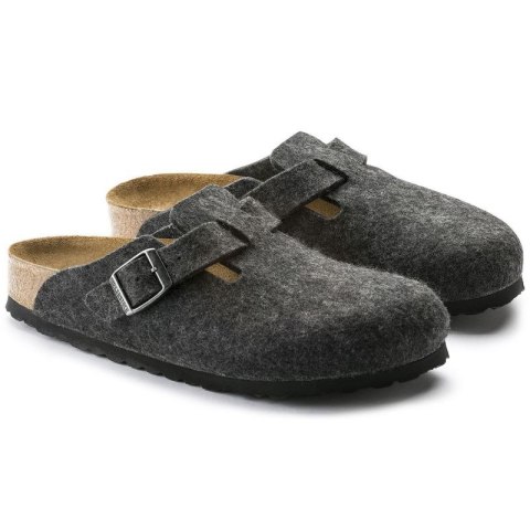 Klapki Birkenstock Boston FE Anthrazit 160371 42.0 Klapki Birkenstock Boston FE Anthrazit 160371 42.0