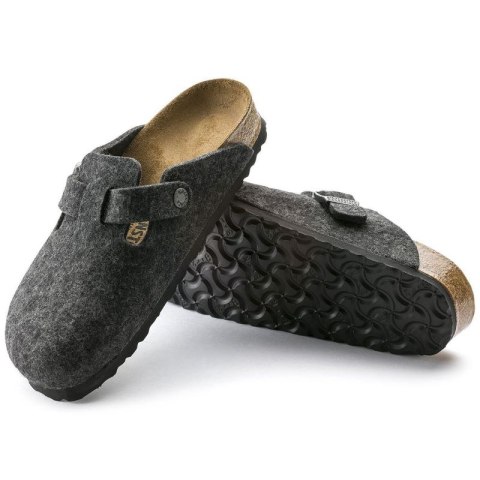 Klapki Birkenstock Boston FE Anthrazit 160371 42.0 Klapki Birkenstock Boston FE Anthrazit 160371 42.0