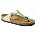 Japonki damskie Birkenstock Gizeh Birko-Flor Gold złote narrow wąskie (1016109) 37.0