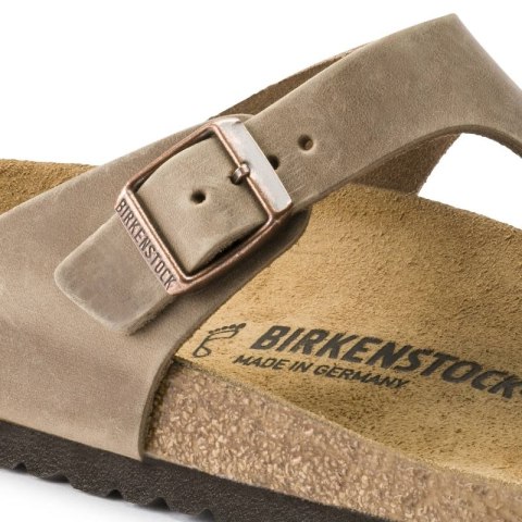 Japonki damskie Birkenstock Gizeh Oiled Leather Tabacco Brown Regular szerokie (0943811) 39.0 Japonki damskie Birkenstock Gizeh Oiled Leather Tabacco Brown Regular szerokie (0943811) 39.0